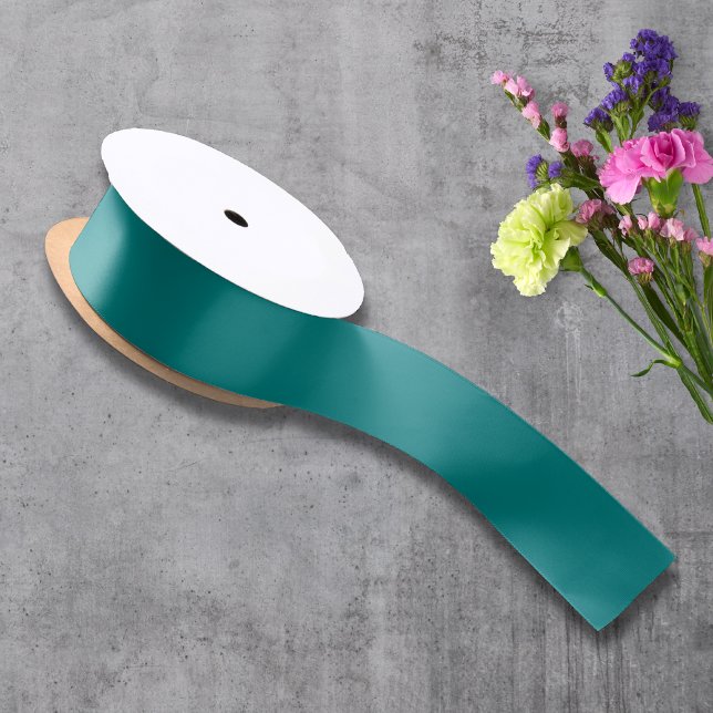 Teal Solid Colour | Classic | Elegant Satin Ribbon (Creator Uploaded)
