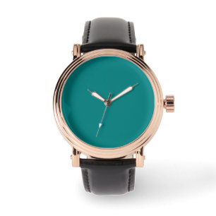 Teal Solid Colour Classic Elegant Watch