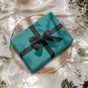 Teal Solid Colour   Classic   Elegant Wrapping Paper