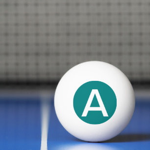 Teal Solid Colour Ping Pong Ball