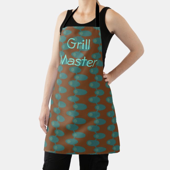 Teal Spaceships  Apron (Insitu)