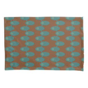 Teal Spaceships  Pillowcase