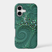 Teal Spotted Octopus  Fine Fractal Art