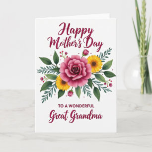 Teal Sprig Mothers Day Card