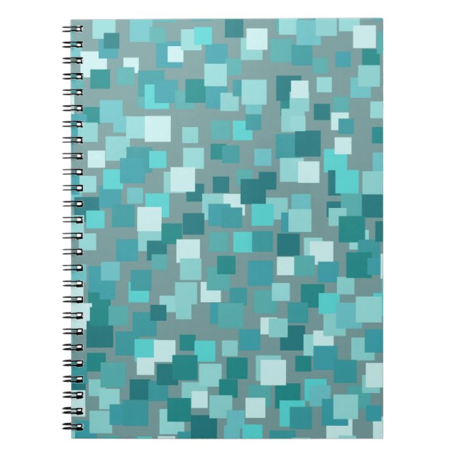 Teal Squares Notebook (Front)