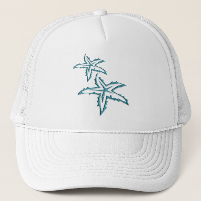 Teal Starfish Trucker Hat (Front)