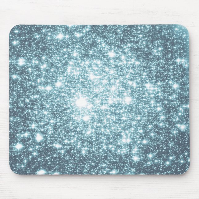 Teal Stars Mouse Pad (Front)