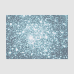 Teal Stars Tissue Paper