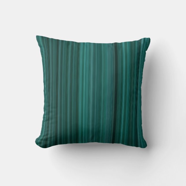 Teal Stripe Cushion (Front)