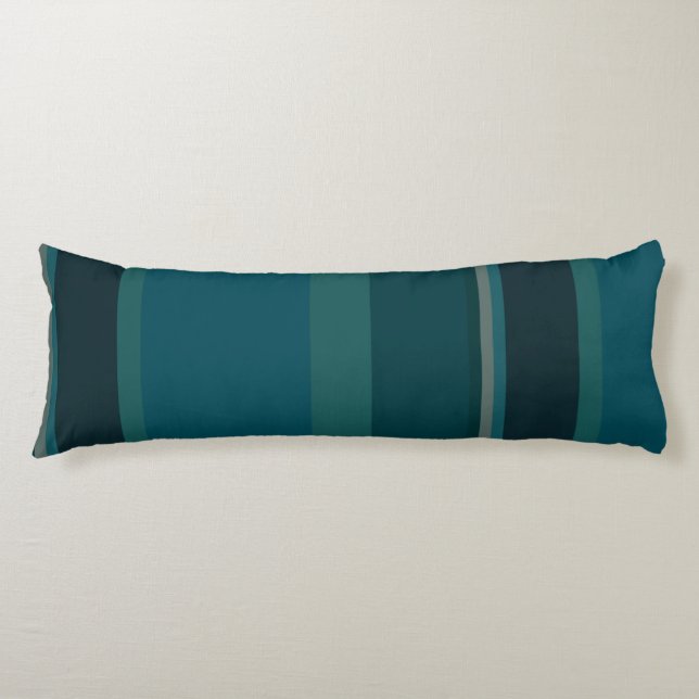Teal Stripes Body Cushion (Front)