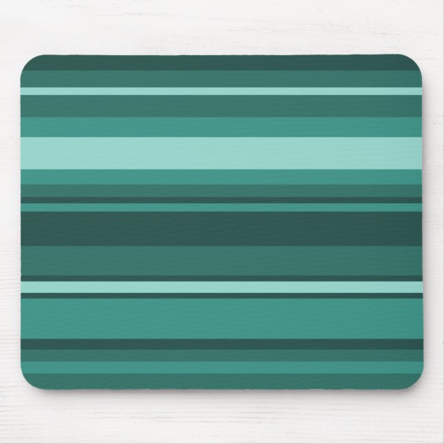 Teal stripes mouse pad (Front)