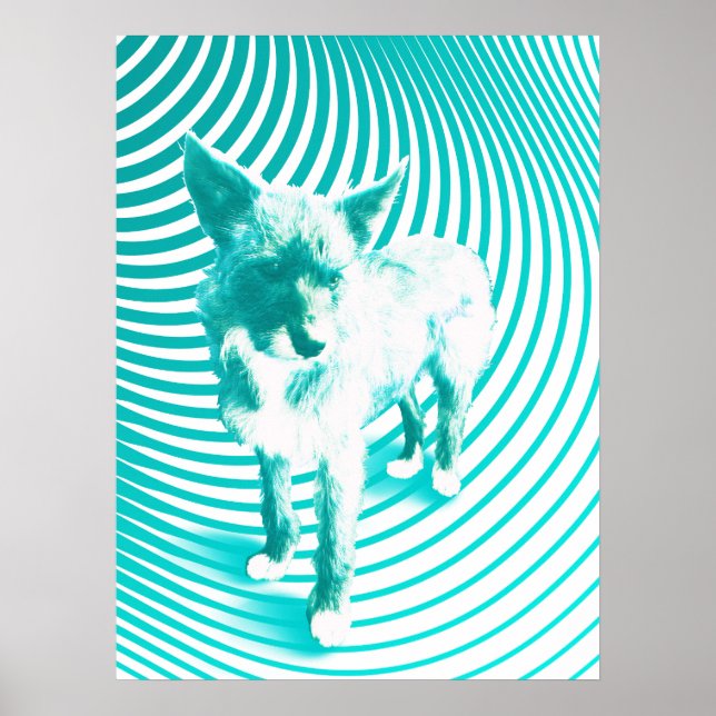 teal terrier poster (Front)