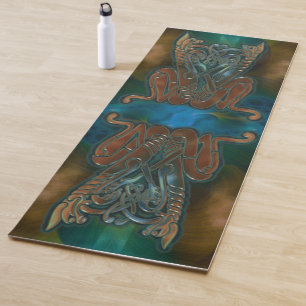 Teal Terror Yoga Mat