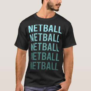 Teal Text Netball T-Shirt