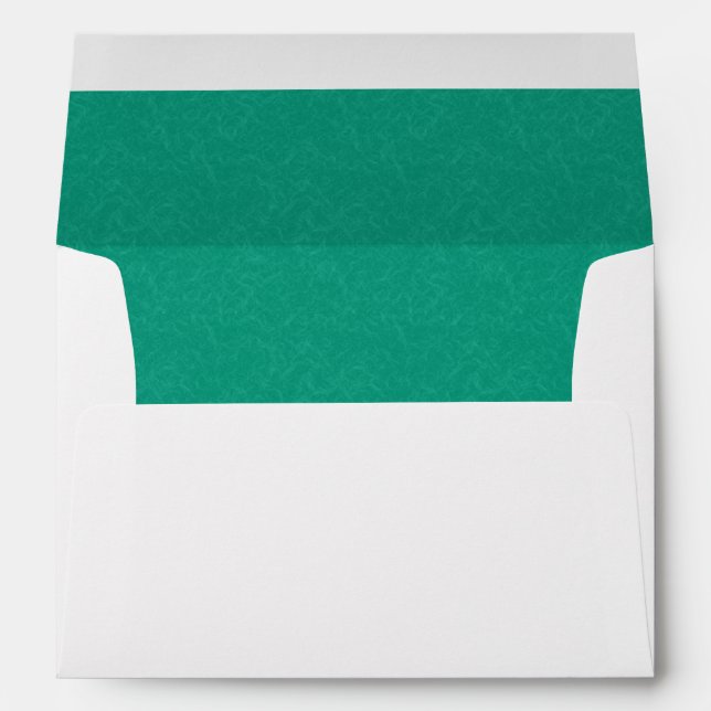 Teal textured surface with subtle swirling pattern envelope (Back (Bottom))