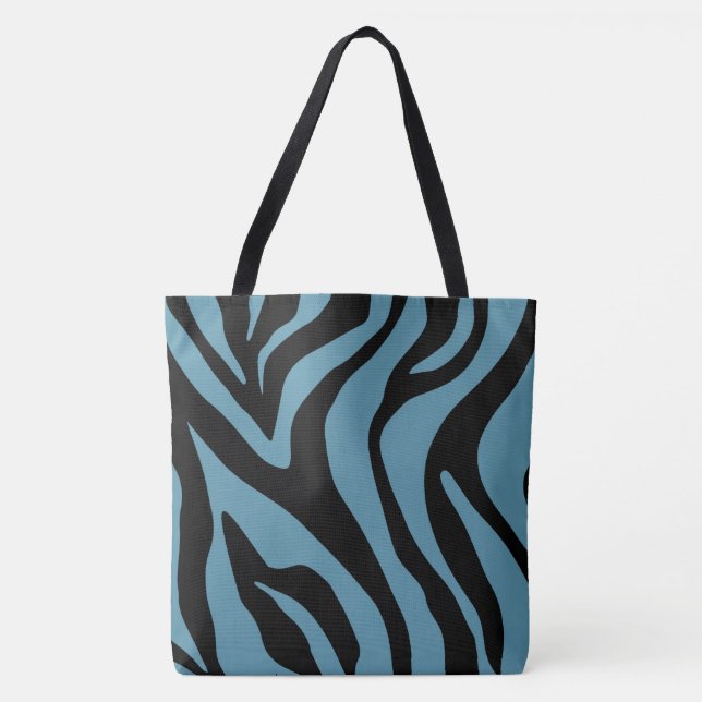 Teal Tiger Tote Bags (Front)