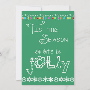 Teal Tis the Season Holiday Party Invitation