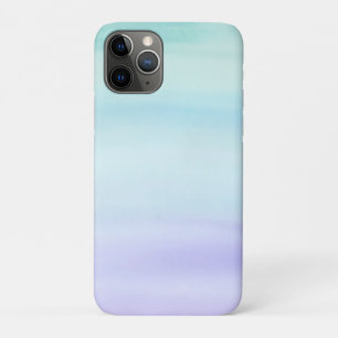 Teal to Purple Watercolor Wash Zazzle_Growshop. iPhone 11 Pro Case
