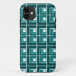 Teal Topsy Turvy iPhone 11 Case
