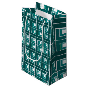 Teal Topsy Turvy Small Gift Bag
