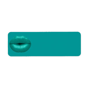 TEAL TOUCH LIPSTICK MAKEUP BEAUTY FASHION SALON LI RETURN ADDRESS LABEL