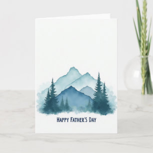 Teal Trees Fathers Day Card