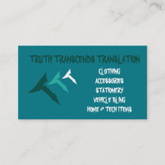 Teal truth biz card