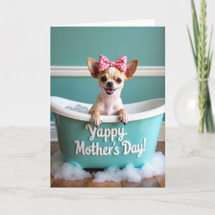 Teal Tub Mothers Day Card