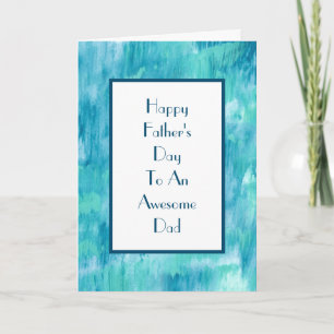 Teal Turquoise Abstract Card