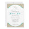 Teal Turquoise Beach Burlap Starfish Invitation