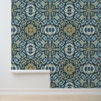Teal Turquoise Seafoam Green Bohemian Tribe Art