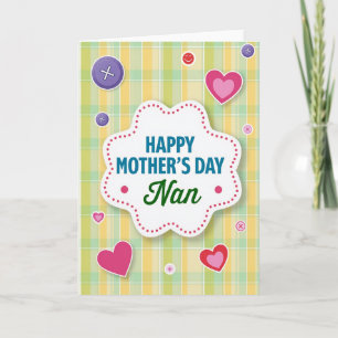 Teal Typography Mothers Day Card
