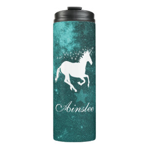 Teal Unicorn Personalised Thermal Tumbler