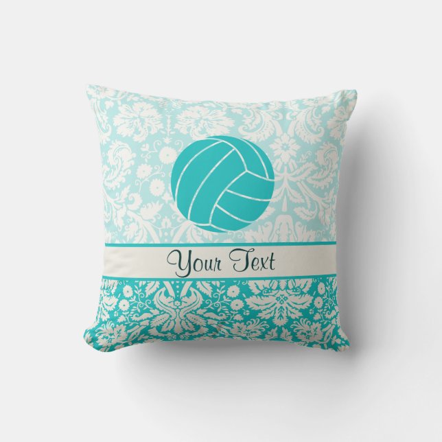 Teal Volleyball Cushion (Front)