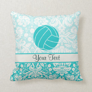 Teal Volleyball Cushion