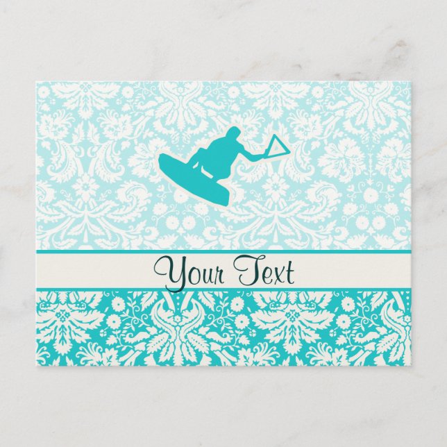 Teal Wakeboarder Postcard (Front)
