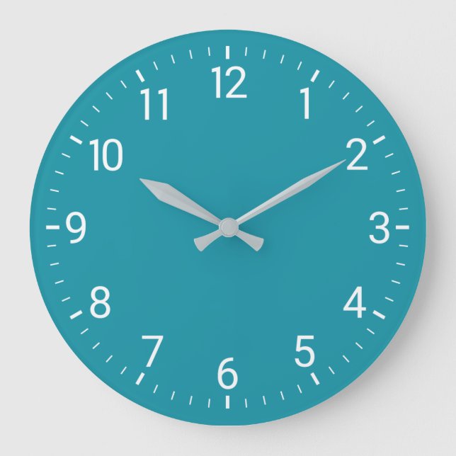 Teal Wall Clock (Front)