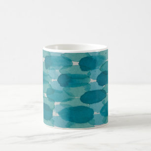 Teal Watercolor Brushstrokes Mug