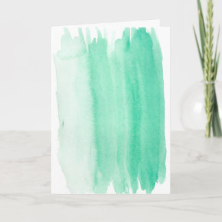 Teal Watercolor Easter Card