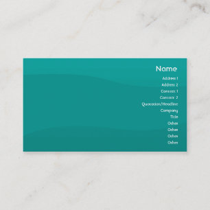 Teal Wave - Business Card