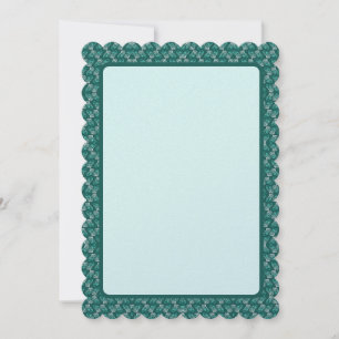Teal Wave Holiday Card