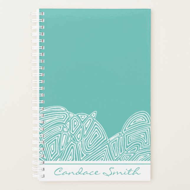 Teal Waves Planner (Front)