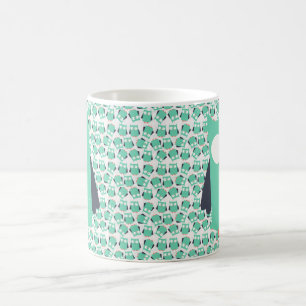 Teal Whimsical Owls Coffee Mug