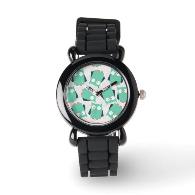 Teal Whimsical Owls Watch (Front)