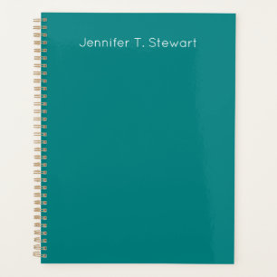Teal & White Professional Elegant Simple Planner