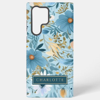 Teal Wildflower Garden  Samsung Galaxy Case