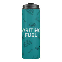 Teal Writing Fuel Travel Mug