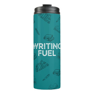 Teal Writing Fuel Travel Mug