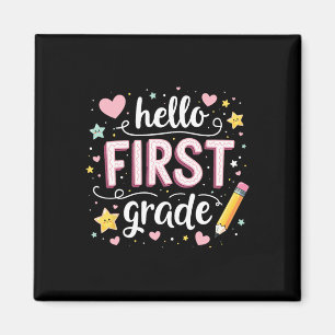 Team 1st Grade Back To School Outfit 1 Magnet