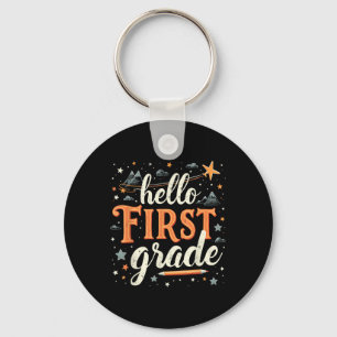 Team 1st Grade Back To School Outfit Breezy (1) Key Ring